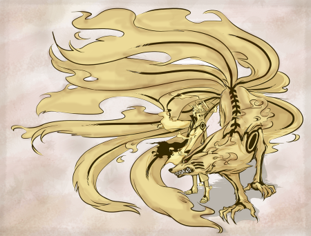 Наруто девятихвостый дракон