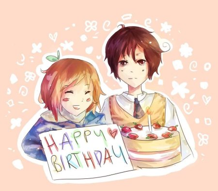 С днём рождения девочке аниме