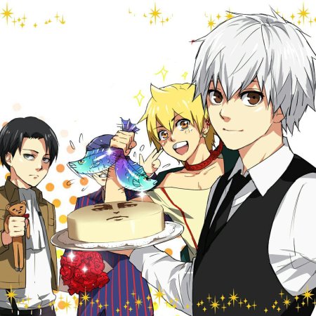 Тортик с аниме для девочки