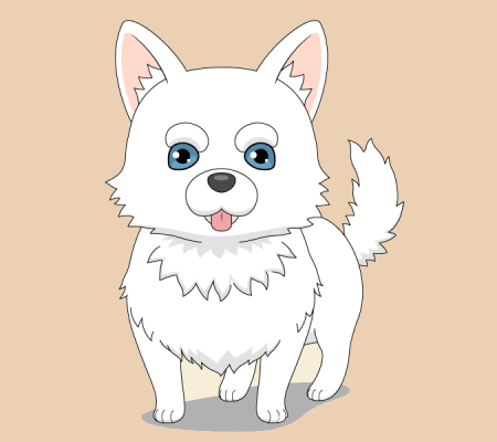 Рисунки собак из аниме