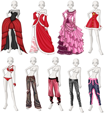 Одежда для рисования девушек