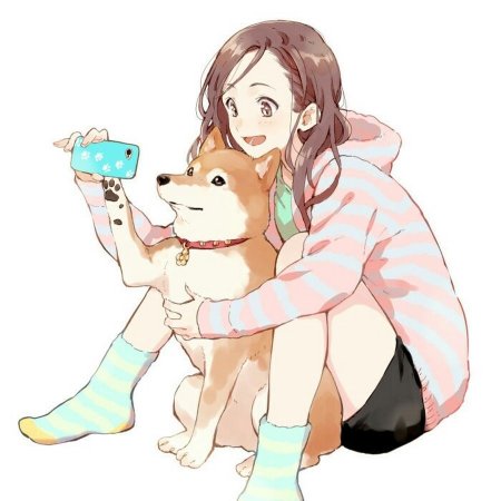 Сиба ину аниме девочка