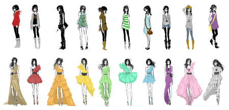 Одежда для рисования современная