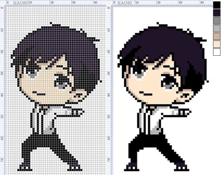 Вышивка крестом аниме