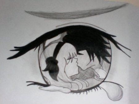 Аниме для срисовки карандашом грустные