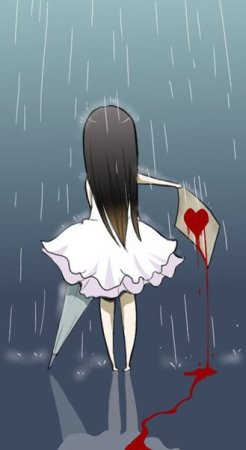Аниме девочка с разбитым сердцем