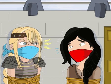Астрид gagged
