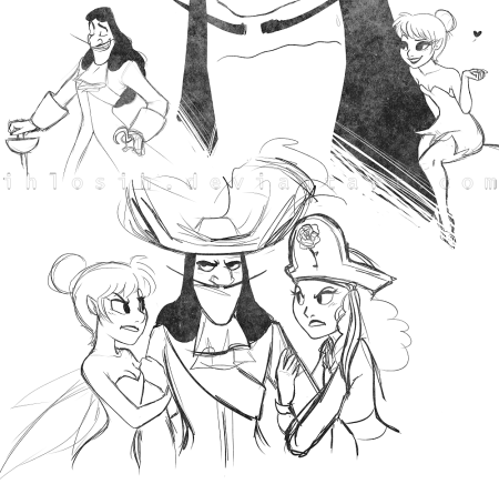 Капитан крюк и Венди аниме