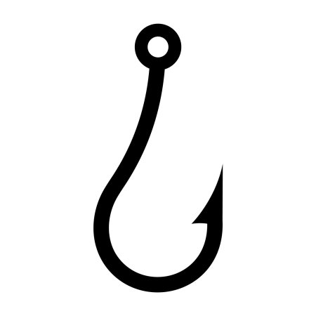 Крючок рыболовный символ