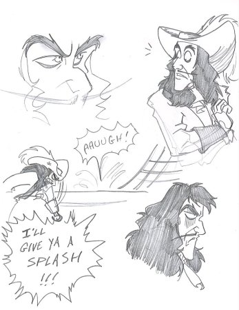 Капитан крюк и Джафар арты