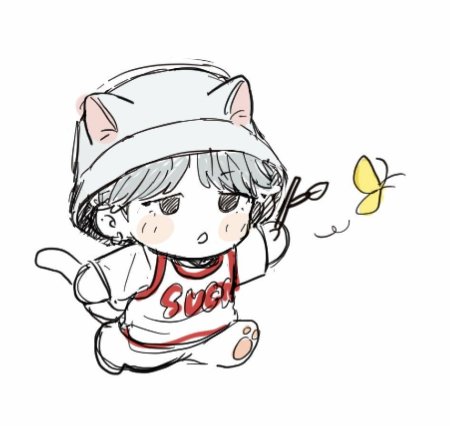 BTS рисунки Чиби Шуга