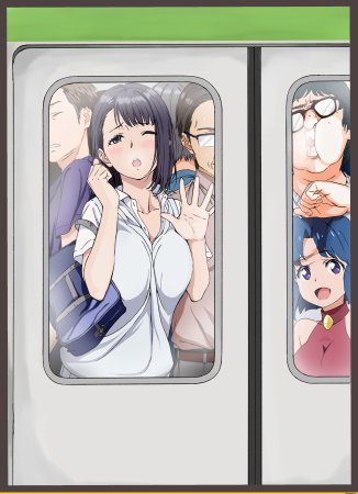 Аниме девушка в метро