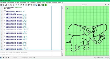 Чертежник кумир Слоник
