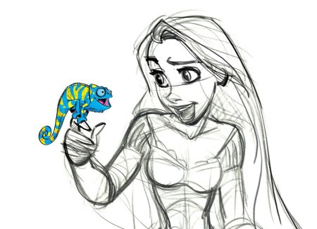 Рапунцель концепт арт