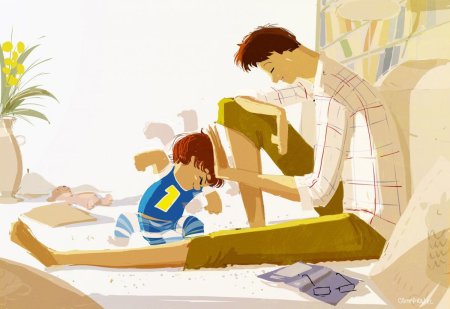 Иллюстрации Паскаля Кэмпиона семья