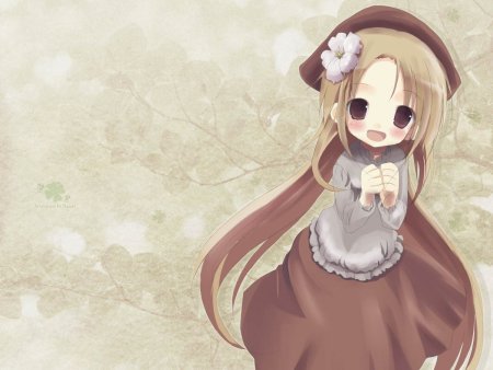 Милая аниме девочка