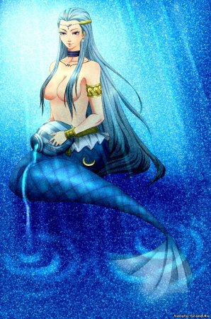 Хвост феи Водолей раскраска