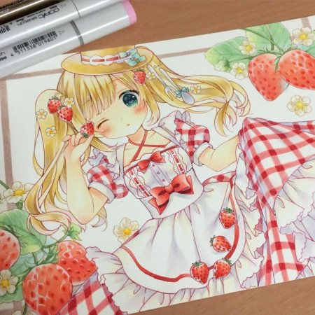 Рисунки на ткани аниме