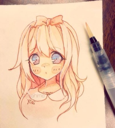 Аниме рисунки легкие