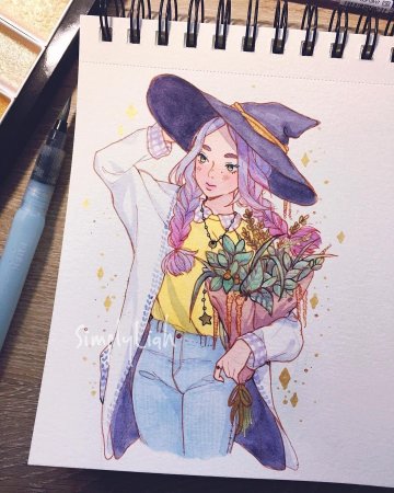 Девушки в скетчбуке