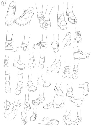 Обувь сбоку референс