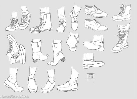 Сапоги спереди референс