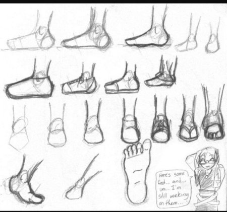 Обувь спереди референс