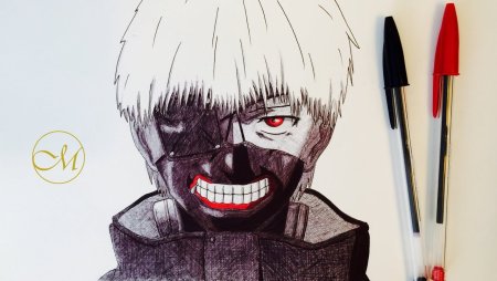 Канеки Кен лёгкий арт