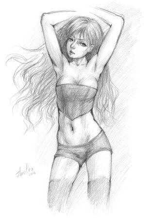 Аниме карандашом