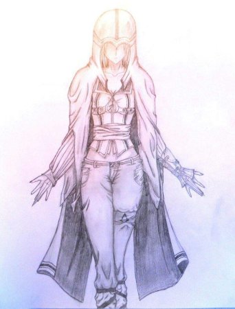 Рисунок аниме ассасин