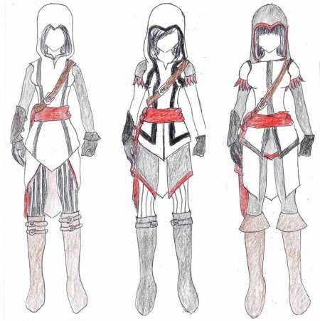 Костюм ассасина референс