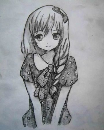 Аниме рисунки карандашом
