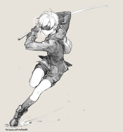 9s NIER Automata катана