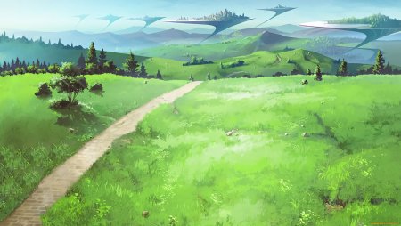 Аниме пейзажи на рабочий стол