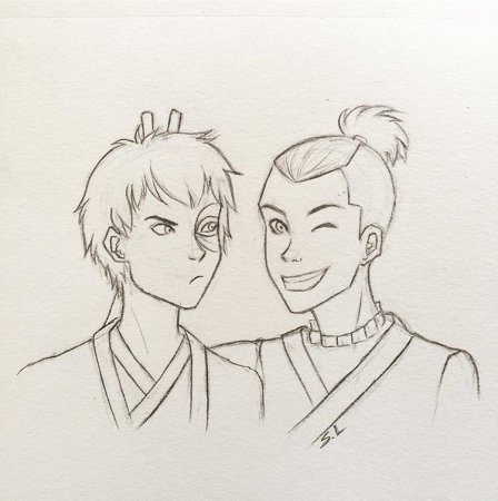 Раскраска аватар аанг Зуко