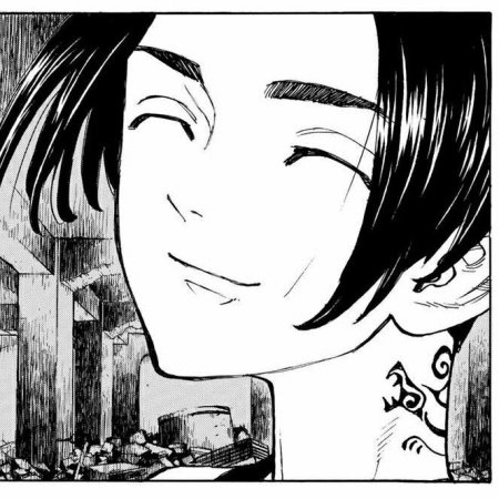 Манджиро Сано с черными волосами