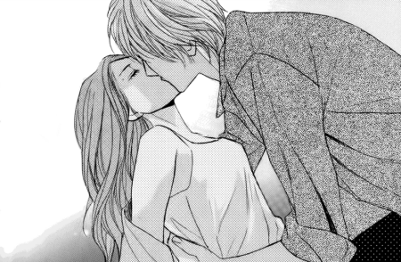 Аниме пара поцелуй