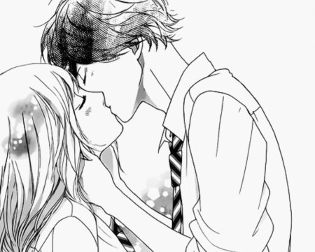 Аниме пары чб