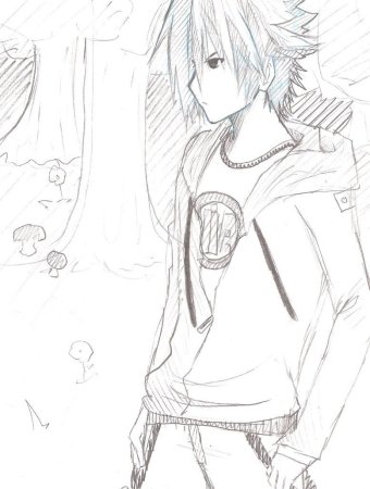 Аниме мальчики для срисовки легкие