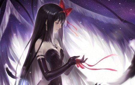 Акеми Хомура демон арт