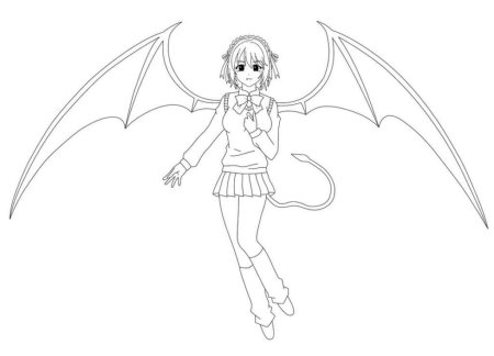 Раскраски аниме демоны