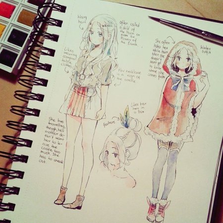 Скетчбук. Аниме