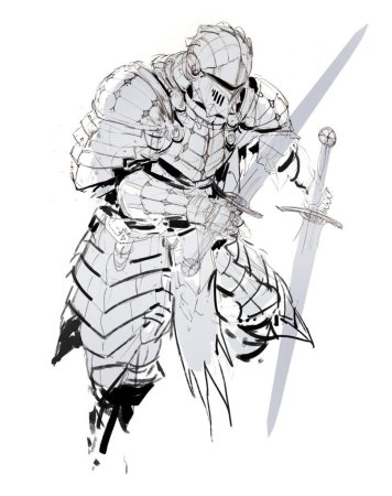 Рыцарь скетч арт