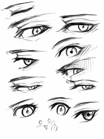 Манга глаза референс