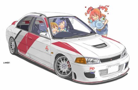 Mitsubishi Lancer Evolution anime