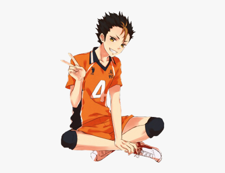 Аниме волейбол Нишиноя в рост
