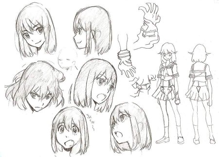 Рисования персонажа для манг