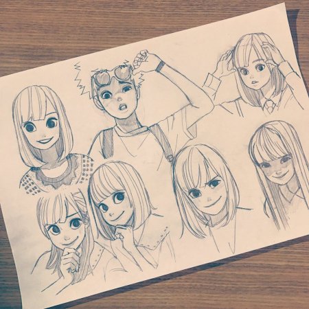 Стили рисования персонажей в скетчбуке