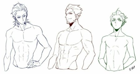 Мужчина сбоку референс аниме