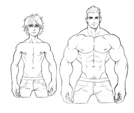 Мужская фигура для рисования